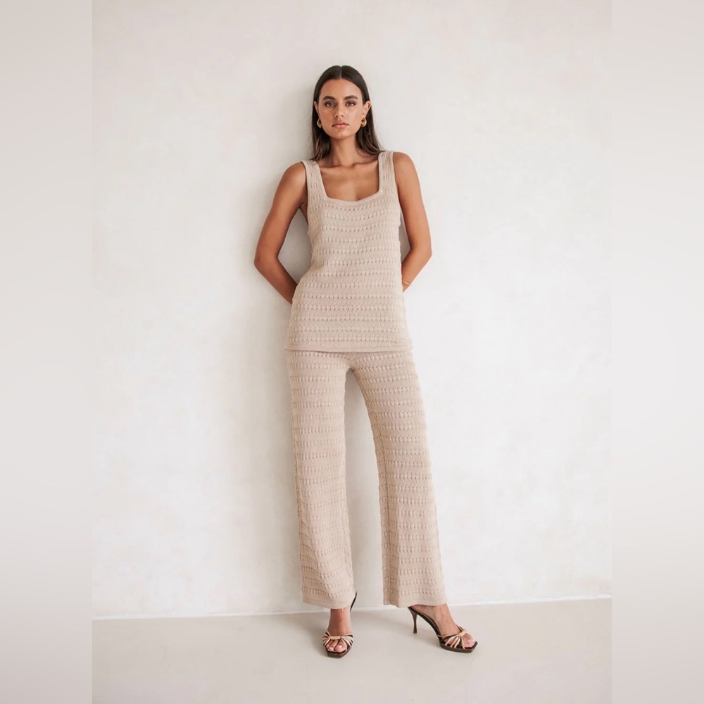 Sabo Skirt Ari Knit Pant Set in Toffee